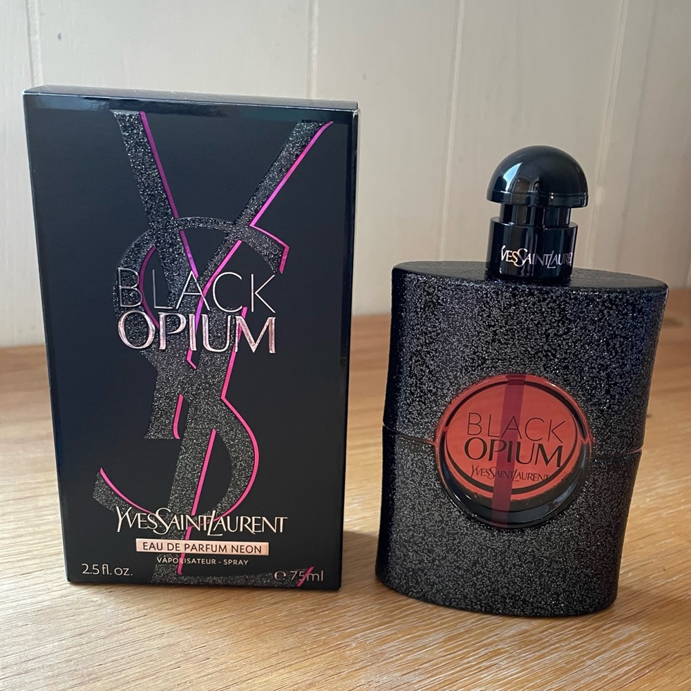NIB Discontinued YSL Yves Saint Laurent BLACK OPIUM EAU DE PARFUM NEON 2.5 fl oz